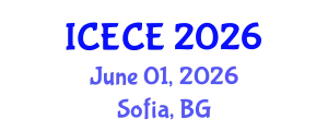 International Conference on Electrical and Control Engineering (ICECE) June 01, 2026 - Sofia, Bulgaria