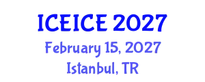 International Conference on Electrical, Instrumentation and Control Engineering (ICEICE) February 15, 2027 - Istanbul, Turkey