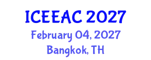 International Conference on Electrical Engineering and Automation Control (ICEEAC) February 04, 2027 - Bangkok, Thailand