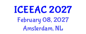 International Conference on Electrical Engineering and Automation Control (ICEEAC) February 08, 2027 - Amsterdam, Netherlands