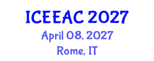 International Conference on Electrical Engineering and Automation Control (ICEEAC) April 08, 2027 - Rome, Italy