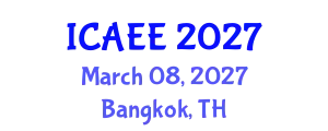 International Conference on Automobile and Electrical Engineering (ICAEE) March 08, 2027 - Bangkok, Thailand