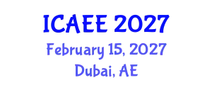 International Conference on Automobile and Electrical Engineering (ICAEE) February 15, 2027 - Dubai, United Arab Emirates