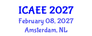 International Conference on Automobile and Electrical Engineering (ICAEE) February 08, 2027 - Amsterdam, Netherlands