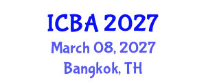 International Conference on Biography and Autobiography (ICBA) March 08, 2027 - Bangkok, Thailand