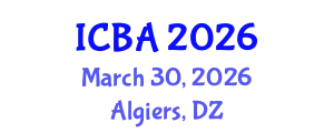 International Conference on Biography and Autobiography (ICBA) March 30, 2026 - Algiers, Algeria