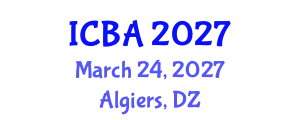 International Conference on Biography and Autobiography (ICBA) March 24, 2027 - Algiers, Algeria