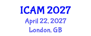 International Conference on Aerospace Medicine (ICAM) April 22, 2027 - London, United Kingdom