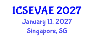 International Conference on Structural Engineering, Vibration and Aerospace Engineering (ICSEVAE) January 11, 2027 - Singapore, Singapore
