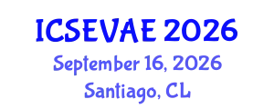 International Conference on Structural Engineering, Vibration and Aerospace Engineering (ICSEVAE) September 16, 2026 - Santiago, Chile