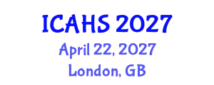 International Conference on Arts, Humanities and Sustainability (ICAHS) April 22, 2027 - London, United Kingdom