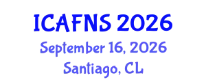 International Conference on Agrobiotechnology, Food and Nutritional Science (ICAFNS) September 16, 2026 - Santiago, Chile
