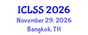 International Conference on Life Sciences and Sustainability (ICLSS) November 29, 2026 - Bangkok, Thailand