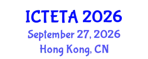 International Conference on Thermal Engineering Theory and Applications (ICTETA) September 27, 2026 - Hong Kong, China