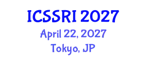 International Conference on Scholarly, Scientific Research and Innovation (ICSSRI) April 22, 2027 - Tokyo, Japan