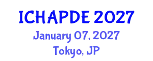 International Conference on Harmonic Analysis and Partial Differential Equations (ICHAPDE) January 07, 2027 - Tokyo, Japan