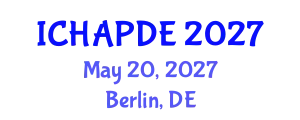 International Conference on Harmonic Analysis and Partial Differential Equations (ICHAPDE) May 20, 2027 - Berlin, Germany