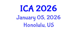 International Conference on Autism (ICA) January 05, 2026 - Honolulu, United States