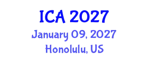 International Conference on Autism (ICA) January 09, 2027 - Honolulu, United States