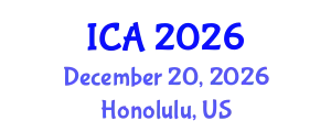 International Conference on Autism (ICA) December 20, 2026 - Honolulu, United States