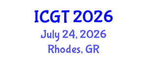 International Conference on Game Theory (ICGT) July 24, 2026 - Rhodes, Greece