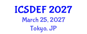 International Conference on Sustainable Development and Ecological Footprint (ICSDEF) March 25, 2027 - Tokyo, Japan