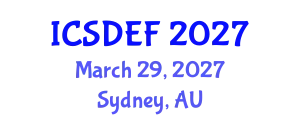 International Conference on Sustainable Development and Ecological Footprint (ICSDEF) March 29, 2027 - Sydney, Australia