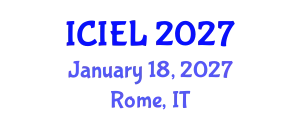 International Conference on International Environmental Law (ICIEL) January 18, 2027 - Rome, Italy
