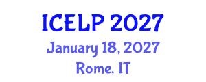 International Conference on Environmental Law and Policy (ICELP) January 18, 2027 - Rome, Italy