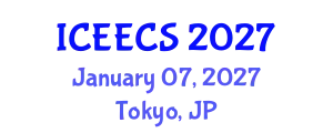 International Conference on Electrochemical Energy Conversion and Storage (ICEECS) January 07, 2027 - Tokyo, Japan