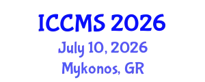International Conference on Construction Materials and Structures (ICCMS) July 10, 2026 - Mykonos, Greece