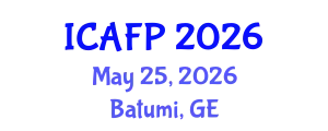 International Conference on Advances in Food Processing (ICAFP) May 25, 2026 - Batumi, Georgia