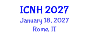 International Conference on Naval Hydrodynamics (ICNH) January 18, 2027 - Rome, Italy