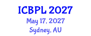 International Conference on Books, Publishing, and Libraries (ICBPL) May 17, 2027 - Sydney, Australia