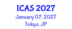 International Conference on Aeronautical Sciences (ICAS) January 07, 2027 - Tokyo, Japan