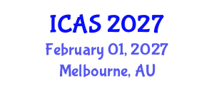 International Conference on Aeronautical Sciences (ICAS) February 01, 2027 - Melbourne, Australia