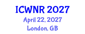 International Conference on Wildlife and Natural Resources (ICWNR) April 22, 2027 - London, United Kingdom