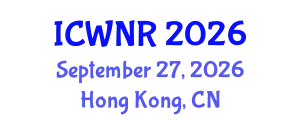 International Conference on Wildlife and Natural Resources (ICWNR) September 27, 2026 - Hong Kong, China