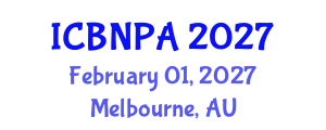 International Conference on Behavioral Nutrition and Physical Activity (ICBNPA) February 01, 2027 - Melbourne, Australia