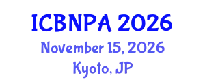 International Conference on Behavioral Nutrition and Physical Activity (ICBNPA) November 15, 2026 - Kyoto, Japan