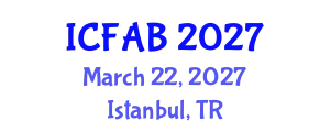 International Conference on Foot and Ankle Biomechanics (ICFAB) March 22, 2027 - Istanbul, Turkey