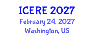International Conference on Environment and Renewable Energy (ICERE) February 24, 2027 - Washington, United States
