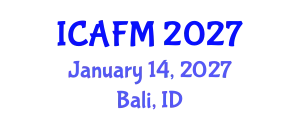 International Conference on Accounting and Financial Management (ICAFM) January 14, 2027 - Bali, Indonesia