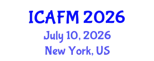 International Conference on Accounting and Financial Management (ICAFM) July 10, 2026 - New York, United States