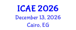 International Conference on Agricultural Economics (ICAE) December 13, 2026 - Cairo, Egypt