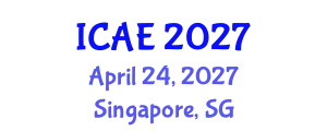 International Conference on Agricultural Economics (ICAE) April 24, 2027 - Singapore, Singapore