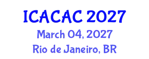 International Conference on Advances in Chemistry and Applied Chemistry (ICACAC) March 04, 2027 - Rio de Janeiro, Brazil