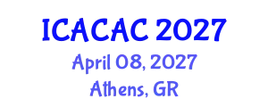 International Conference on Advances in Chemistry and Applied Chemistry (ICACAC) April 08, 2027 - Athens, Greece