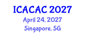 International Conference on Advances in Chemistry and Applied Chemistry (ICACAC) April 24, 2027 - Singapore, Singapore