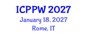 International Conference on Positive Psychology and Wellbeing (ICPPW) January 18, 2027 - Rome, Italy